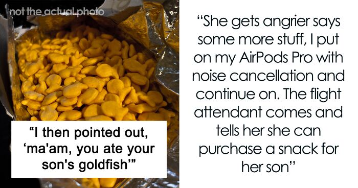 Mom Demands Passengers Goldfish Because Her Kid Is Hungry, Throws A Fit When They Say No