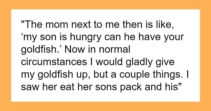 Entitled Mom Demands Passenger Give Up His Snacks For Her Son, Faces Instant Karma