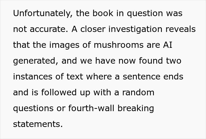 "My Entire Family Was In Hospital": Family Finds Out Mushroom Book Was AI-Generated