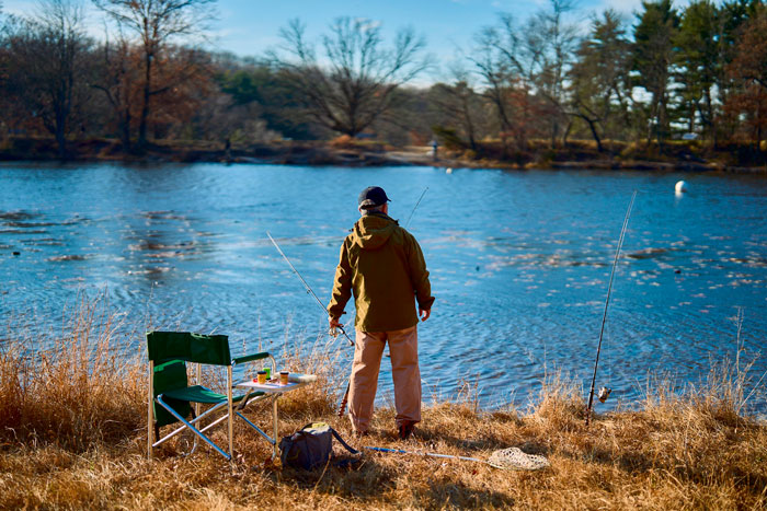 Dog Owner Schemes To Lure Fish Away From Boomers’ Fishing Zone After They Mess Up The Dog Pond