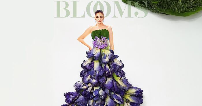 My 30 Floral Dress Designs Featured On Blooms Magazine's Imaginary Covers