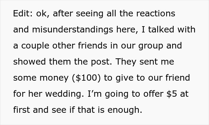 Woman Called “Selfish” For Refusing To Help Fund Friend’s Wedding, People Agree With The Bride