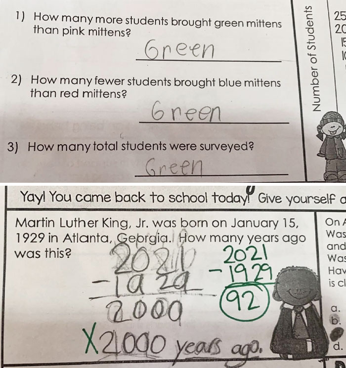 3rd Grade Math Homework. Crushed It