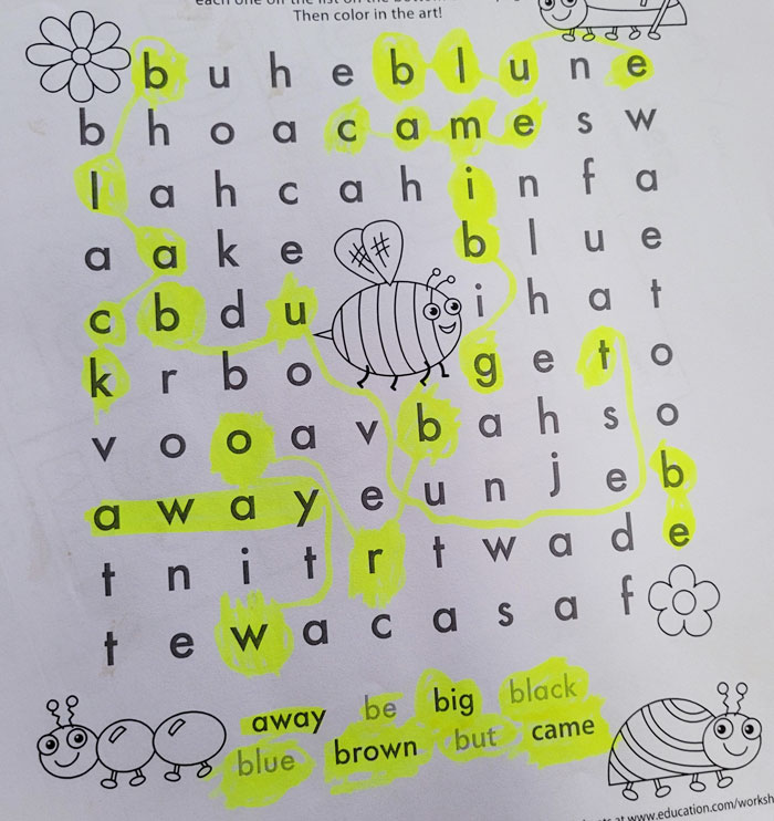 This Is How My Son Does Word Searches In School