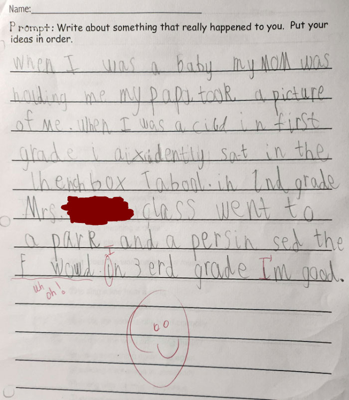 My Son's Schoolwork