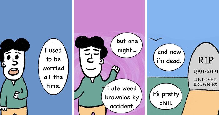 41 Silly Cartoons Full Of Random Twists Made By Cold Bagel Comics