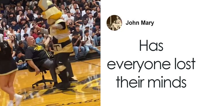 School Principal Placed On Leave After Dancing With Mascot, One Father Says “It Was All Weird”