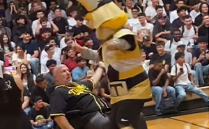 School Principal Placed On Leave After Dancing With Mascot, One Father Says “It Was All Weird”