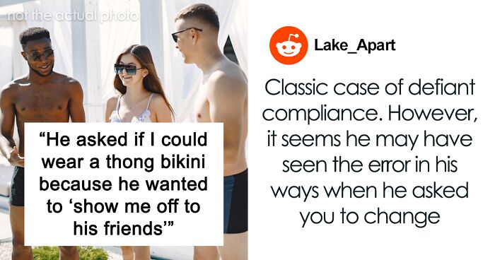 “AITA For Refusing To Change Bikinis After My Husband Had Asked Me To Wear A Thong?”