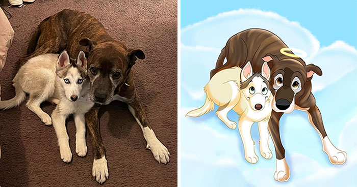 22 Adorable Pet Portraits In Disney Style By This Artist (New Pics)