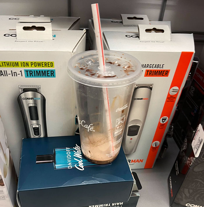 People Who Leave Their Trash On Shelves In Stores