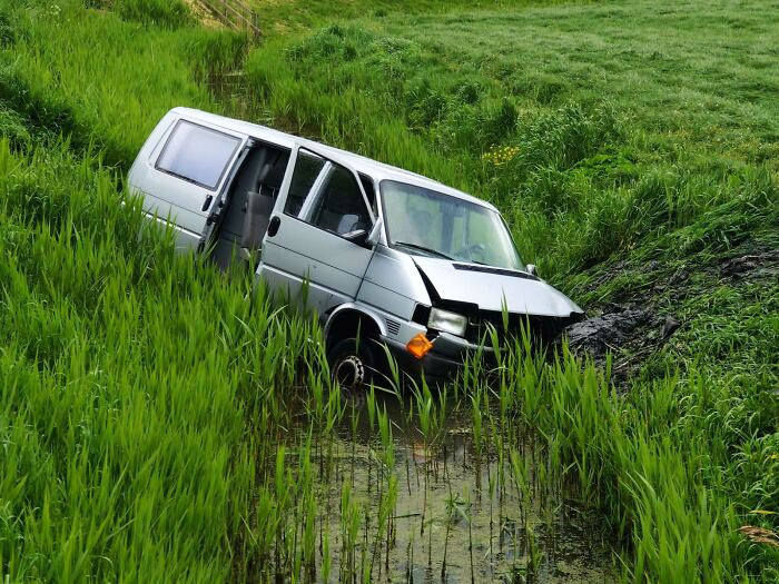 Friend Drove My Parent's Van Off The Dike