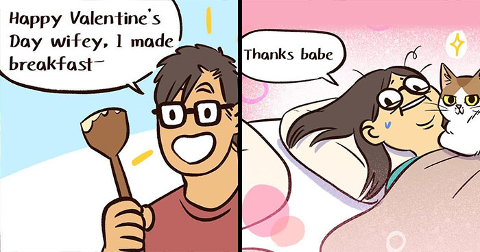 20 New Comics By This Artist That You Might Relate To If You’re In A Relationship