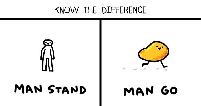 22 Illustrations Highlighting The Funny Differences Between Words That I Created