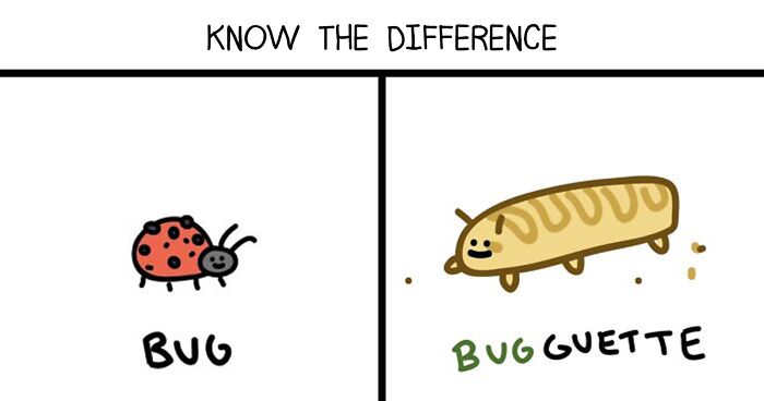 22 Illustrations Highlighting The Funny Differences Between Words That I Created