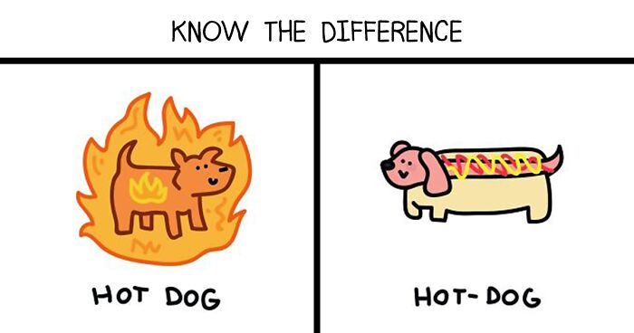 22 Illustrations Highlighting The Funny Differences Between Words That I Created