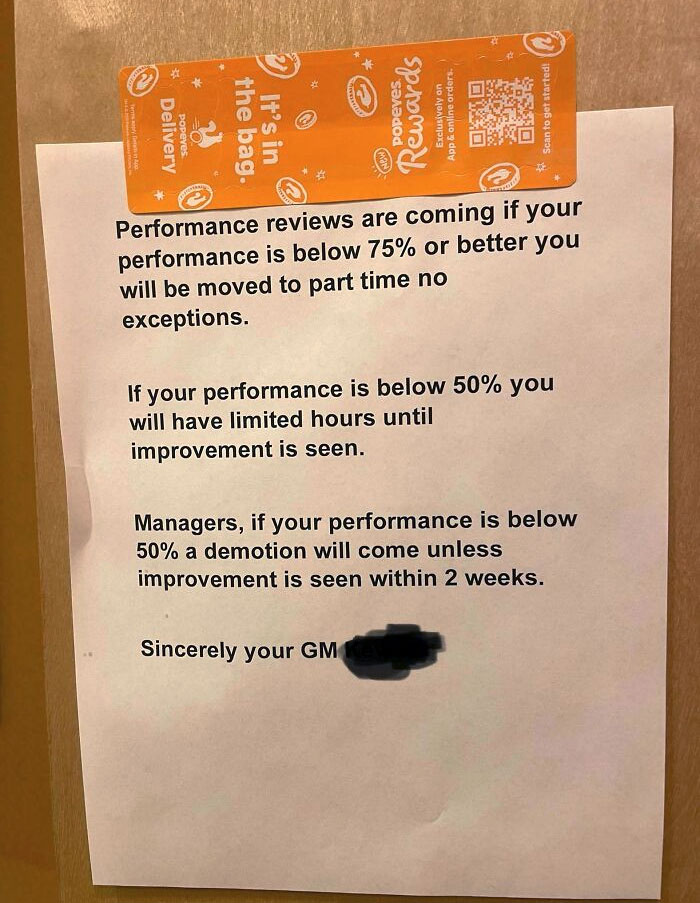 This Sign Was Posted In A Popeyes Next To The Customer Restrooms