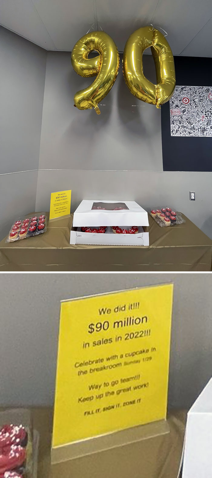 $90,000,000 In Sales And This Target Store Rewarded The Workers With Cupcakes. Yes, Cupcakes