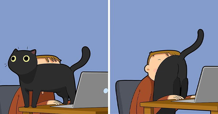 The Daily Realities Of Living With A Cat: 30 New Comics By Lingvistov