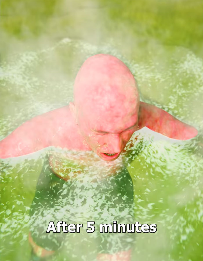 Horrifying Simulation Of Man Who Fell Into Hot Spring And Dissolved In A Day Goes Viral