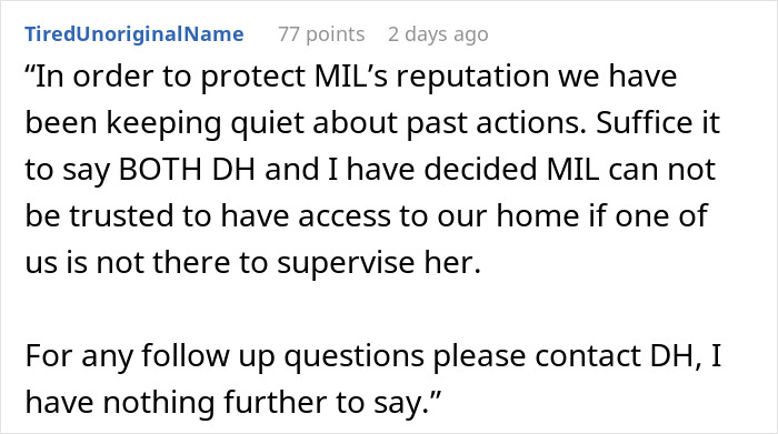 “MIL Who Admitted She Hasn’t Showered In Weeks Is Upset I Won’t Let Her Use Our Pool”