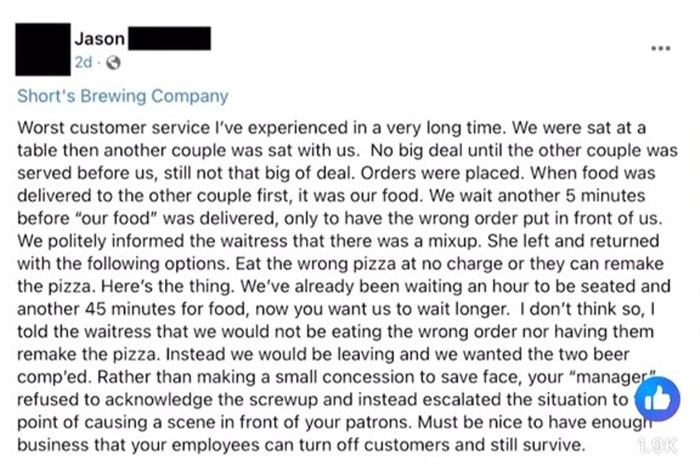 “His Wife Looks Terrified”: Customer Slammed For Hurling Food Over The “Worst Customer Service”