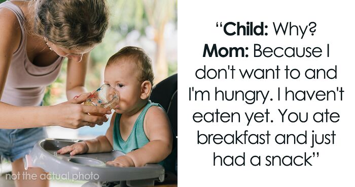 Demanding Toddler Wants A Bite Of Mom’s Lunch But She Refuses To Share And Netizens Are Loving It