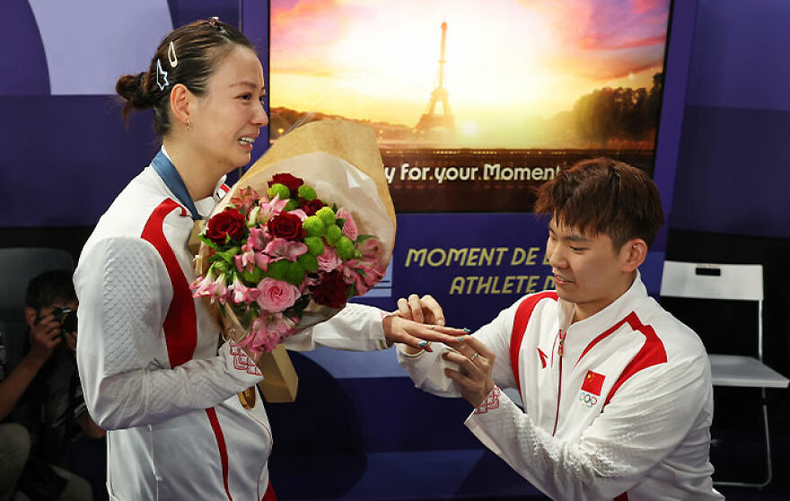 China’s Huang Ya Qiong Returned Home With A Gold Medal And An Engagement Ring