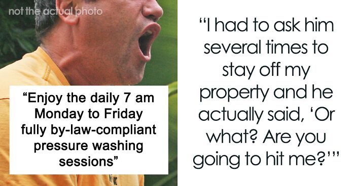 “Baldy McBylaw Caller” Neighbor Sparks A Relentless Campaign Of Early Morning Pressure Washing