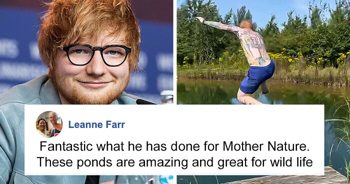 Ed Sheeran Infuriates Neighbors After Posting Video Swimming In His Wildlife Pond