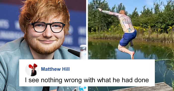 Ed Sheeran’s Neighbors Are Fed Up With His “Sham” Wildlife Pond Used As A Swimming Pool