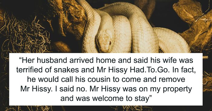 Woman Calls Snake Living Under Her House “Mister Hissy”, Terrified Neighbor Says It’s Got To Go