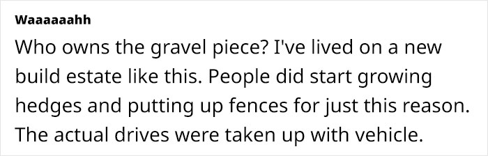 Person Fed Up With Neighbors As They Selfishly Use Both Driveways, Plans To Put Up A Wall