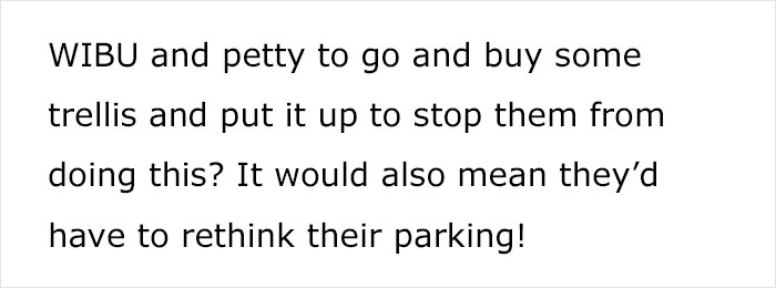 Person Fed Up With Neighbors As They Selfishly Use Both Driveways, Plans To Put Up A Wall