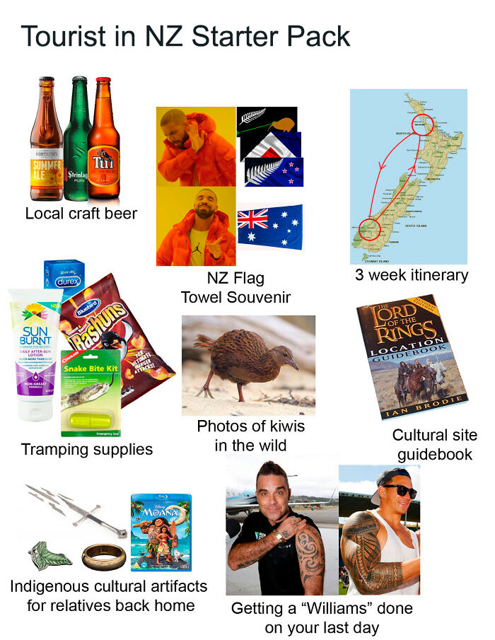 Tourist In Nz Starter Pack