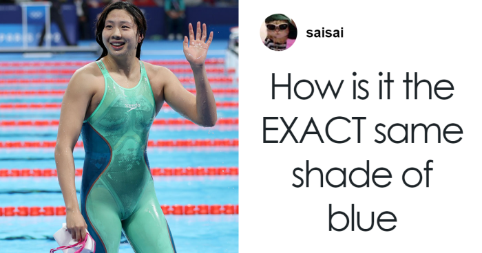 Optical Illusion Swimsuit Leaves Chinese Olympian Tang Qianting’s Waist Looking “Snatched”