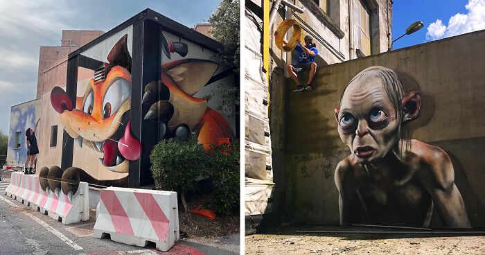 Artist From France Created 37 New Graffiti That Seem To Jump Off The Wall