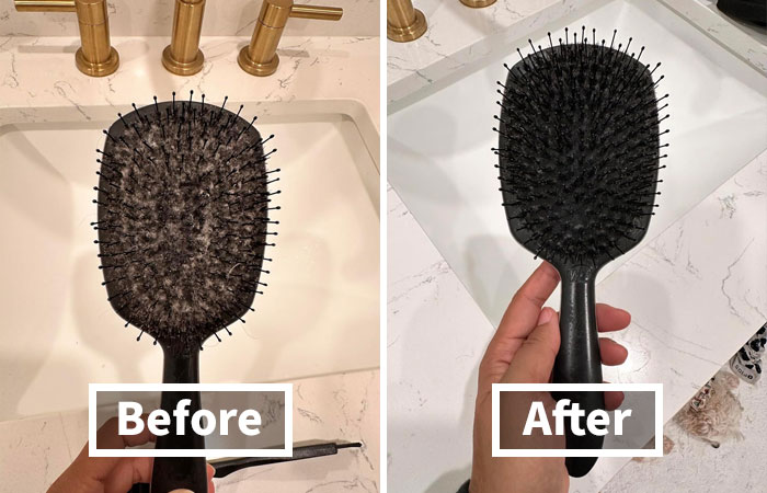 This Denman Hairbrush Cleaning Brush Is The Tiny Tool That Will Make Your Hairbrush Feel (And Perform) Like New Again