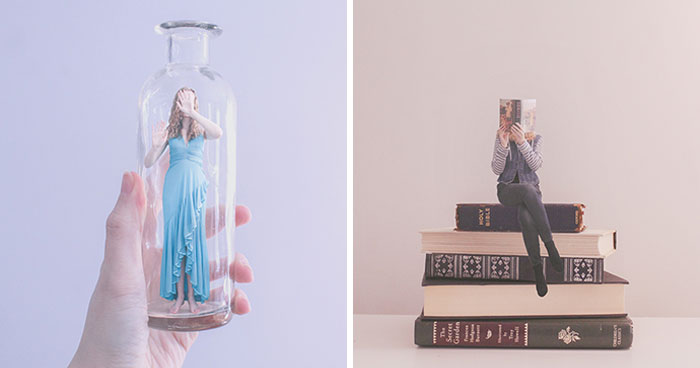 23 Pics Showcasing A Tiny Version Of Me Surrounded By Big Everyday Objects