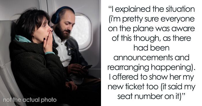 Woman’s Plane Ride Turns To Hell After Entitled Couple Keeps Reaching To Each Other Over Her