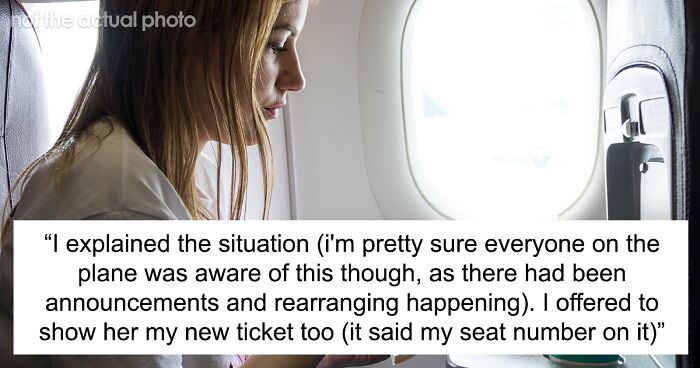 Woman Is Livid After She Gets Seated Between Couple, Entitled Passenger Keeps Leaning Over Her