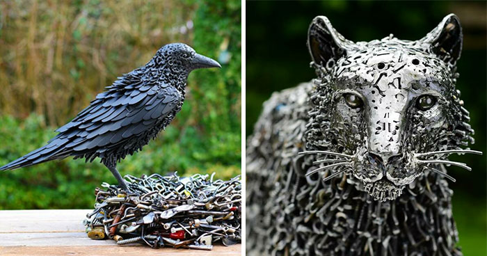 Artist Revives Used Metal From Landfill By Reusing It For His Amazing Sculptures (23 New Pics)