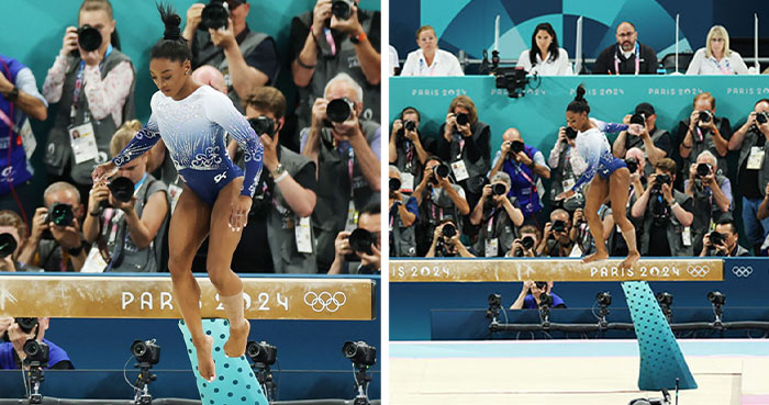 Simone Biles Slips Off Balance Beam And Misses Medal As Fans Blame Shushing Crowd