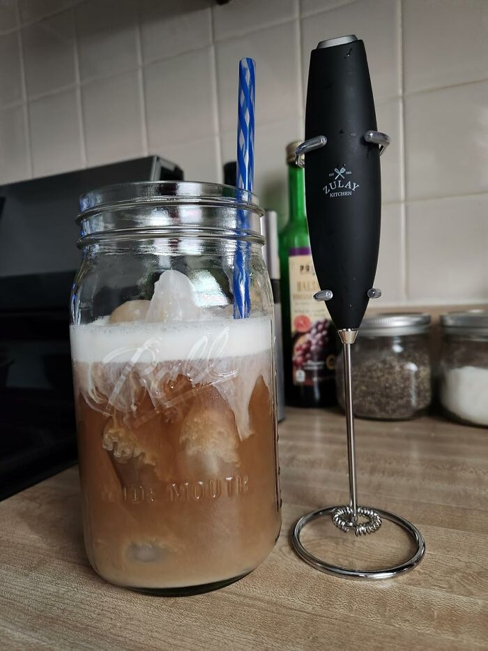 "My milk frother I bought off of Amazon during quarantine. Every time I make a frothy coffee drink, I feel so happy and fancy." - Shanini86