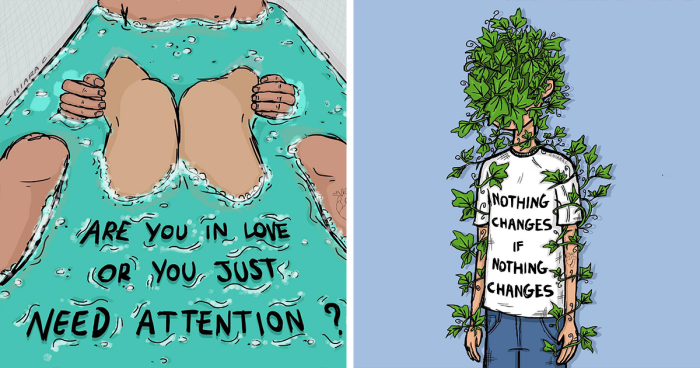 15 Ironic Illustrations About Modern Society Struggles By This Artist (New Pics)