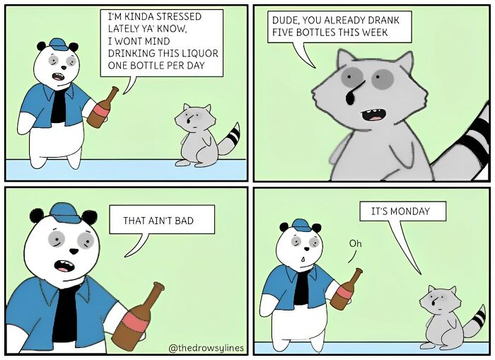 Panda-Monium And Other Laughs: 26 Drowsy Lines Comics That’ll Have You Roaring (26 Pics)