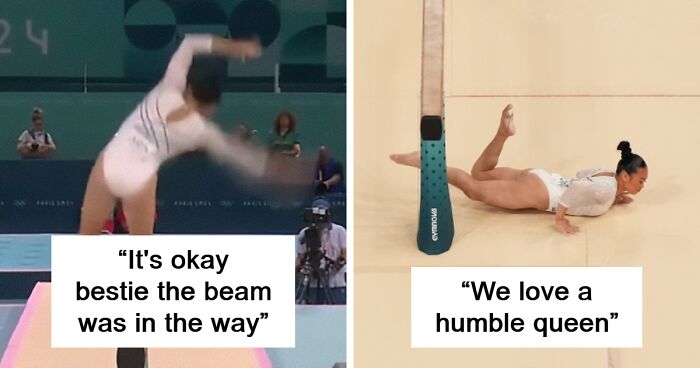 Suni Lee Makes Fun Of Her Fall During Olympic Balance Beam Final With Hilarious Viral Trend