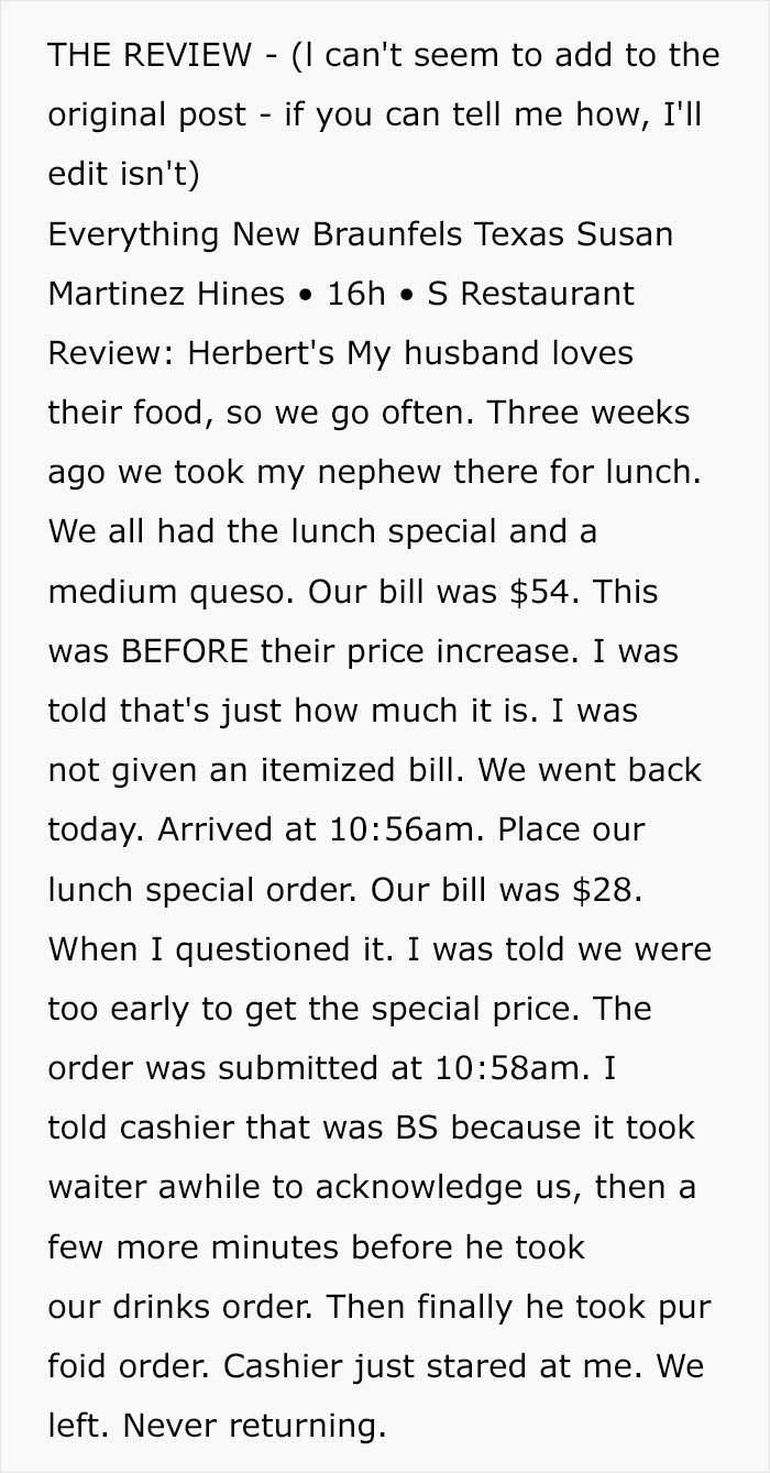 Woman Deletes Review In Shame After Restaurant Proves Her Wrong, Even Local News Reports On It