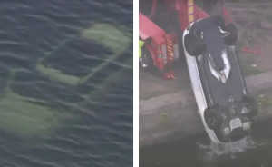 Couple Getting Steamy In Car Accidentally Roll Into River After Bumping Into Gear Shifter