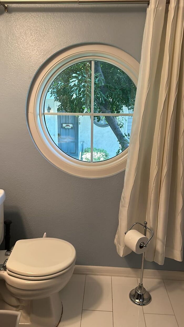 The Guest Bathroom In My Townhouse. The Window Placement Looks Ok From Outside, But Is A Big Failure For Guys Who Need To Use The Toilet